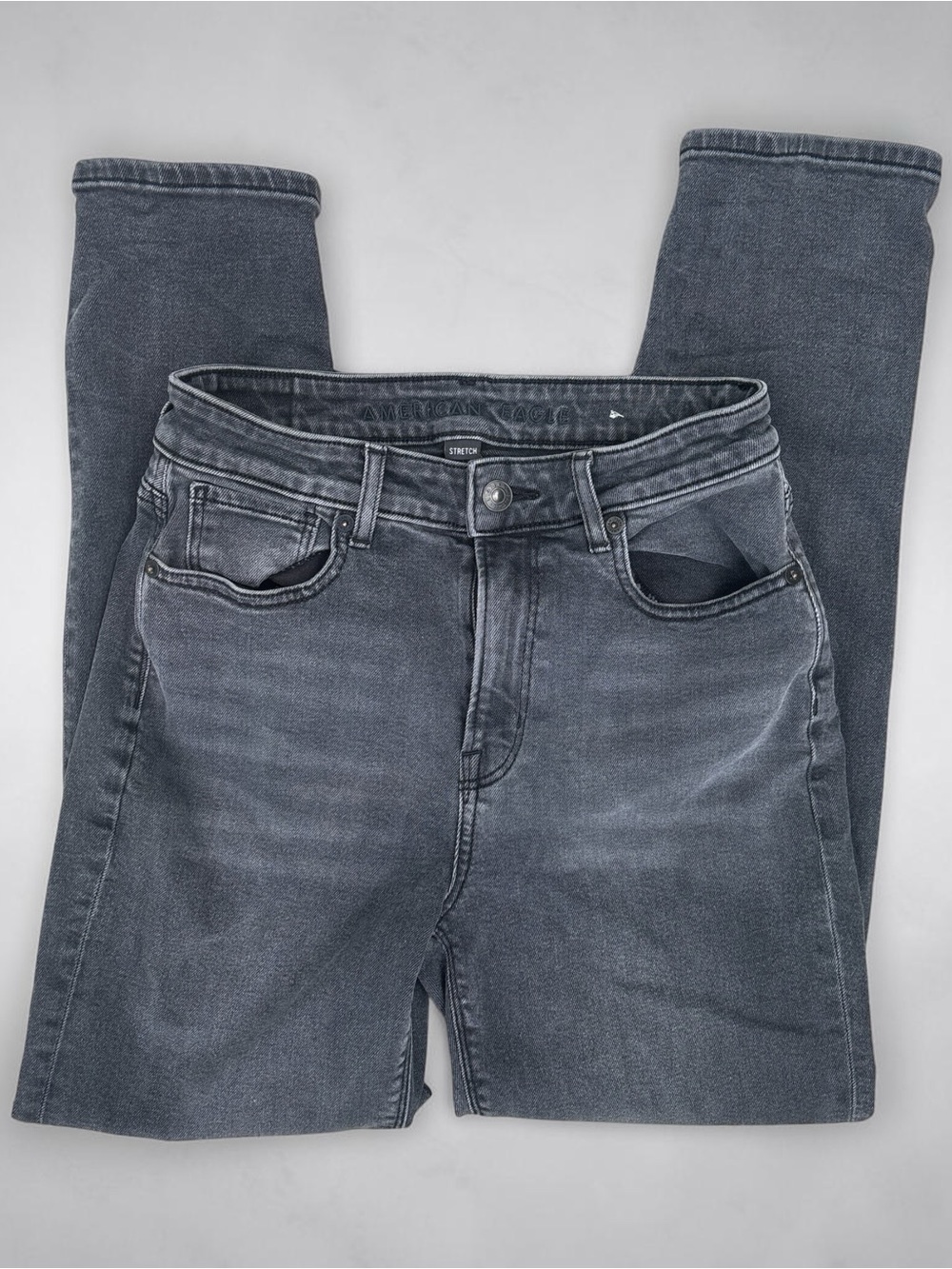 American Eagle Washed Black Jeans